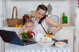 bigstock-Mother-With-Baby-In-Kitchen--46438867