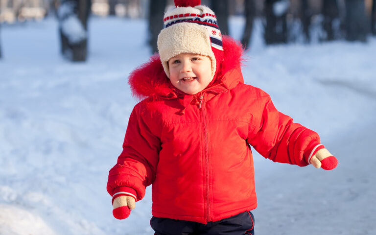 Toddlers in Winter