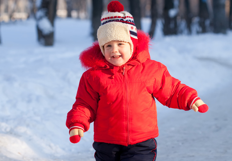 Toddlers in Winter