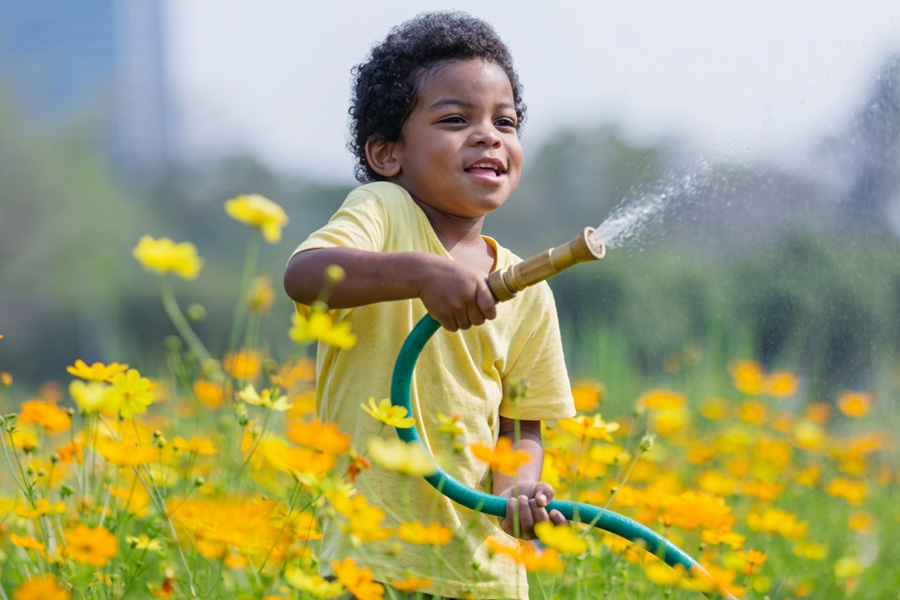 Toddler Development in Spring